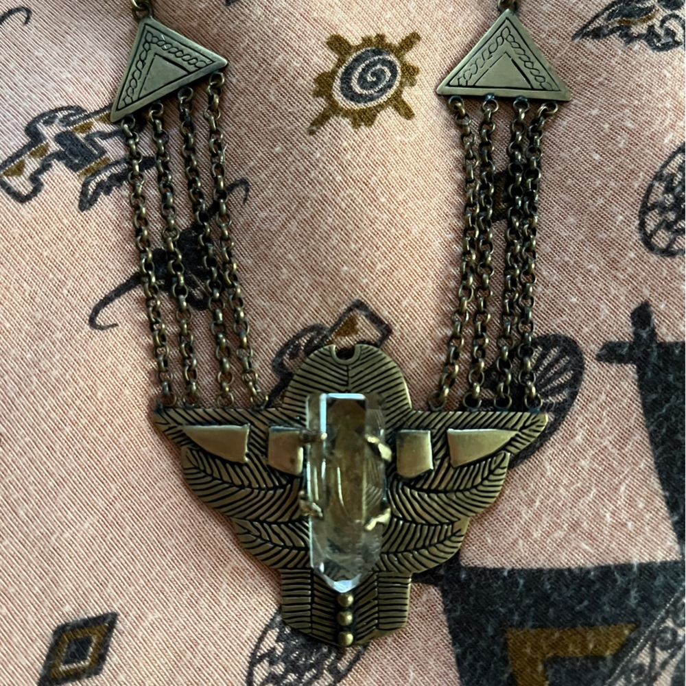 Spell and the Gypsy Vintage Dark side of the Moon Necklace - Picture 2 of 5